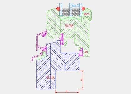 Croquis détaillés des Fenêtres mixtes