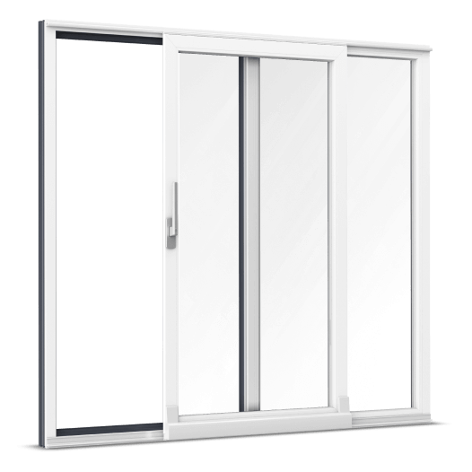 Baie oscillo-coulissante PVC-alu