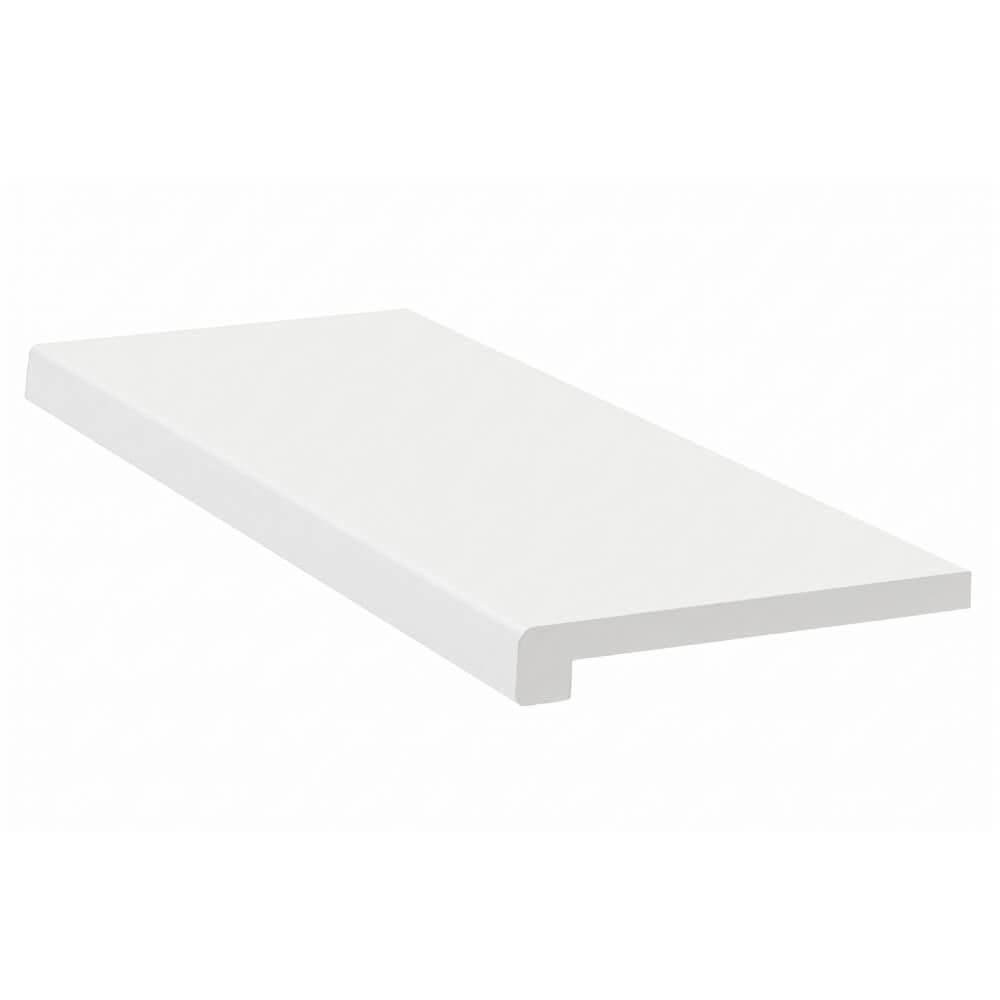 Appui de fenêtre FEBALIT Core en blanc avec rebords extérieurs