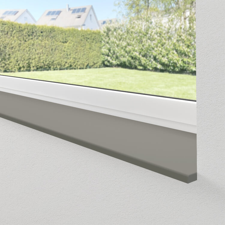 Appui de fenêtre gris platine Appui de fenêtre gris platine