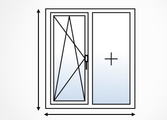 dimensions porte-fenêtre 2 vantaux