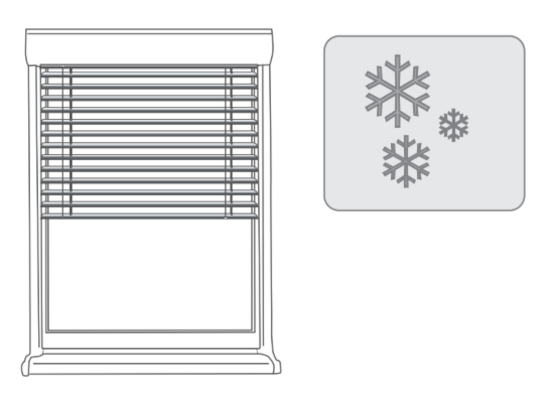 Régler correctement les brise-soleil en cas de gel