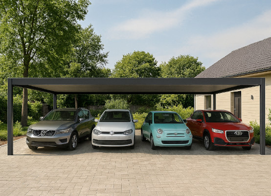 Carport 4 voitures Carport 4 voitures