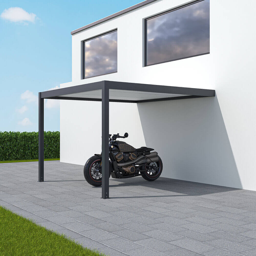 Carport adossé 3 x 3 m