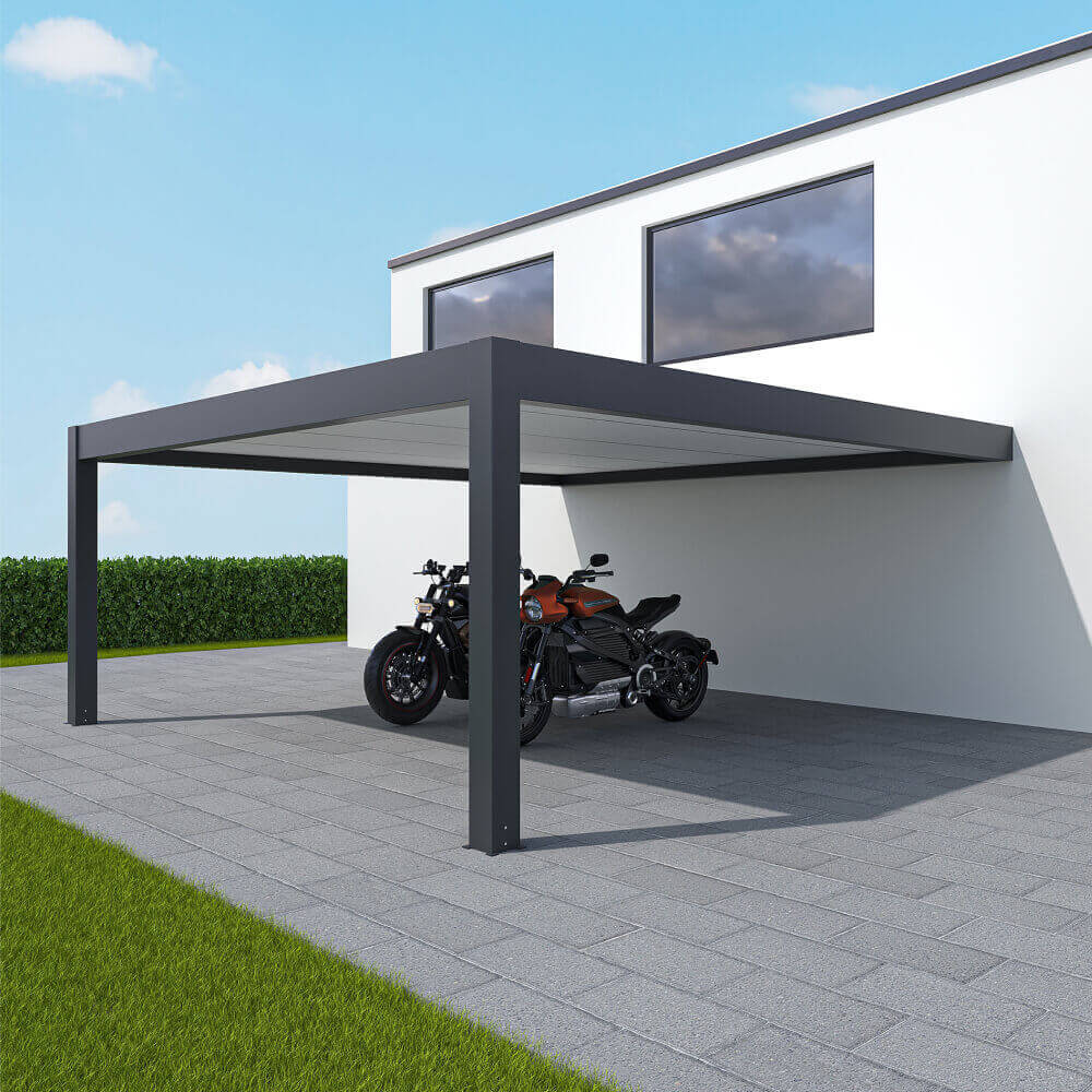 Carport adossé 5 x 5 m