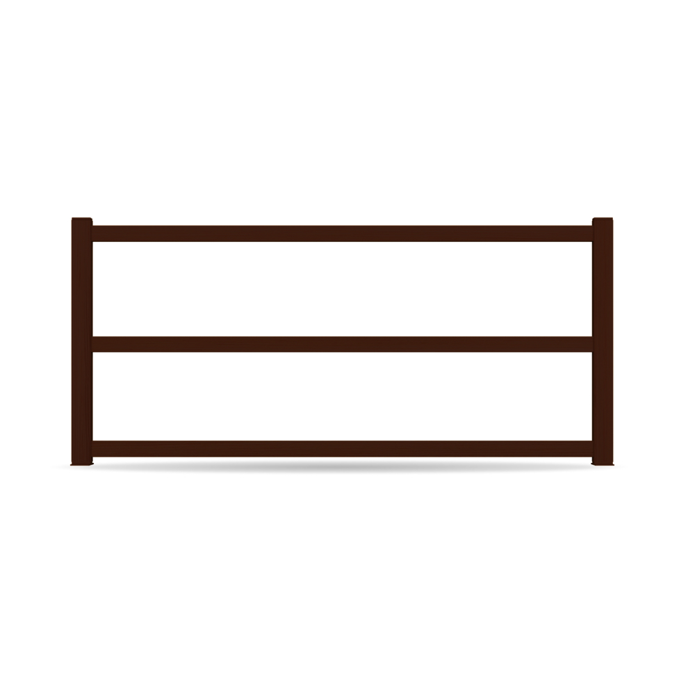 Clôture noyer foncé Clôture noyer foncé
