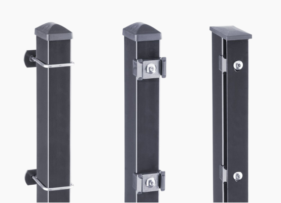 Poteaux pour grillage rigide