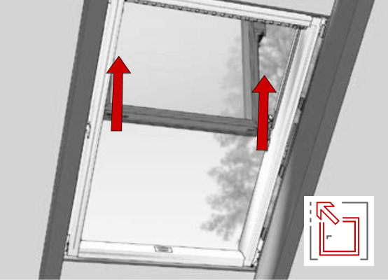 démontage fenêtre de toit