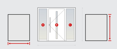 Porte d'entrée dimensions