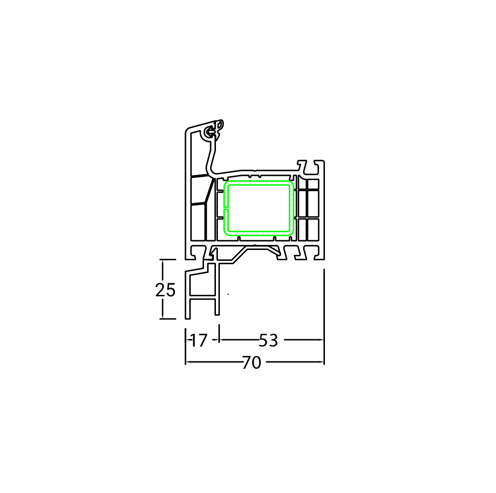 Profilé de Raccord pour Appui de Fenêtre en Rénovation 25mm