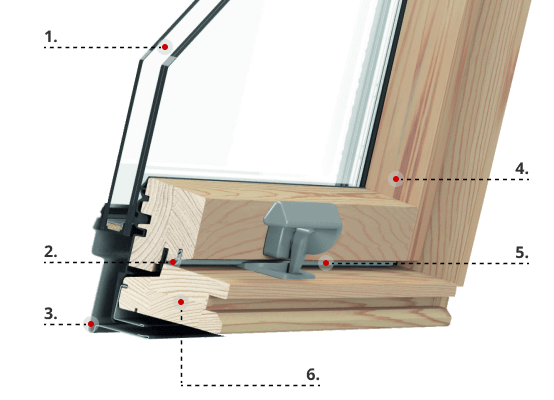 Description du profilé RoofLite+ Slim Pine