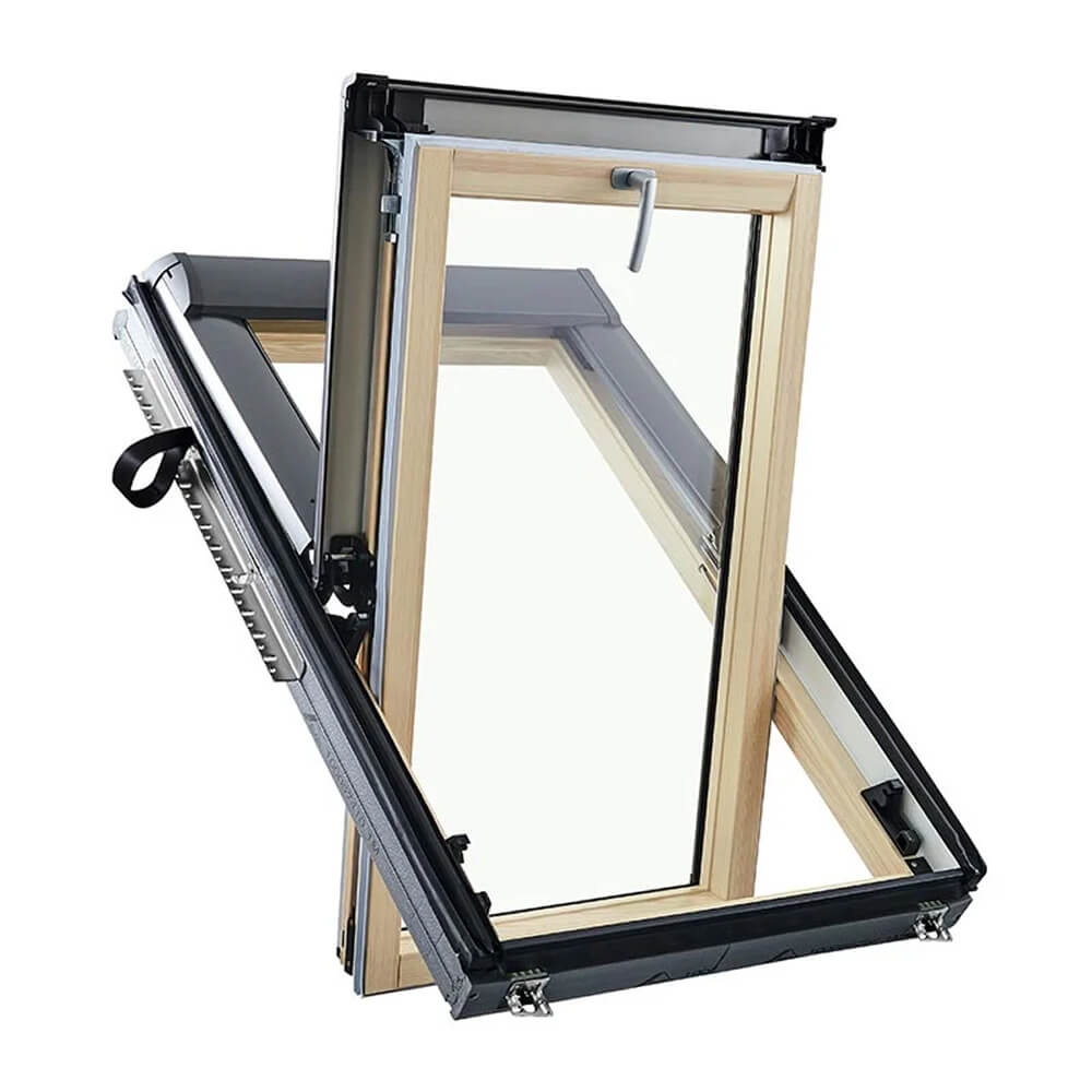 Fenêtre de toit Roto R8 position nettoyage