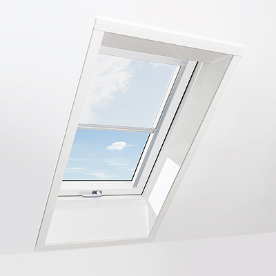 Store transparent blanc