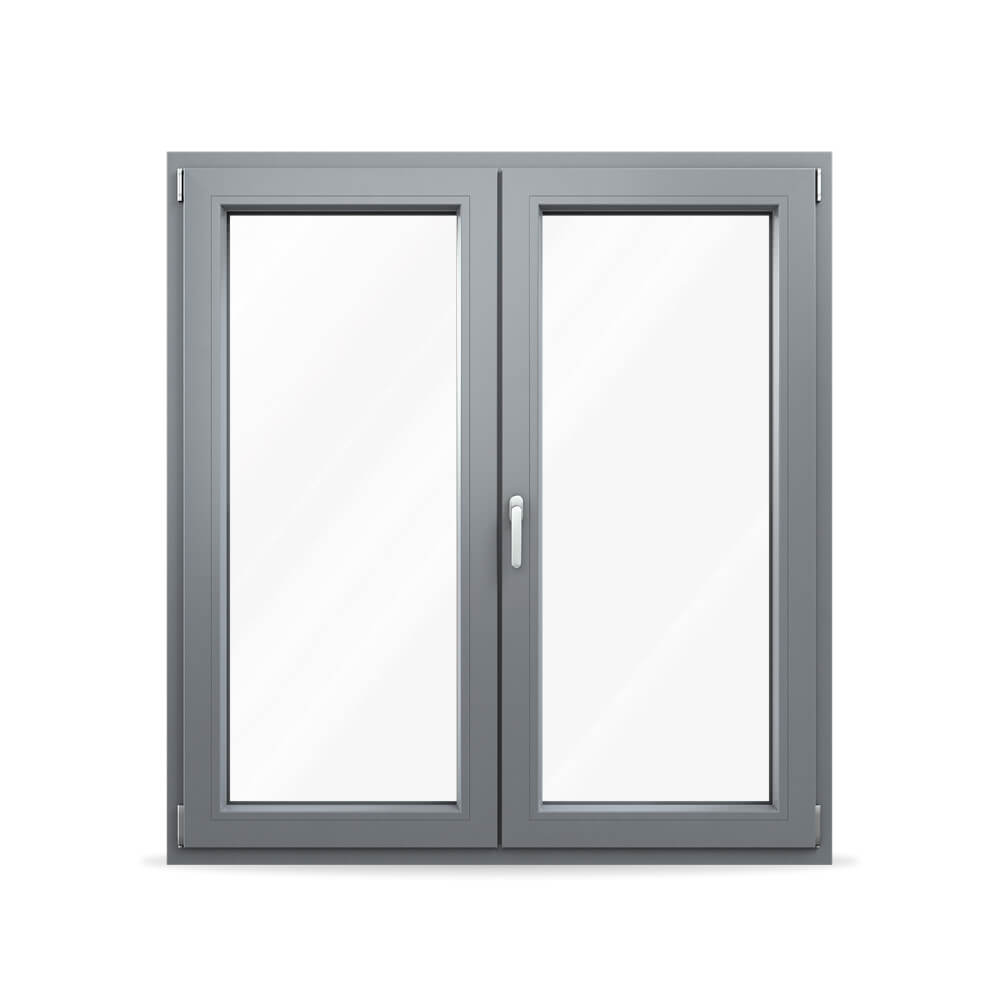 Fenêtre VEKA en gris