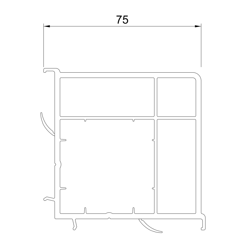 Fenêtre et porte-fenêtre 70 AD – couplage d’angle à 90°