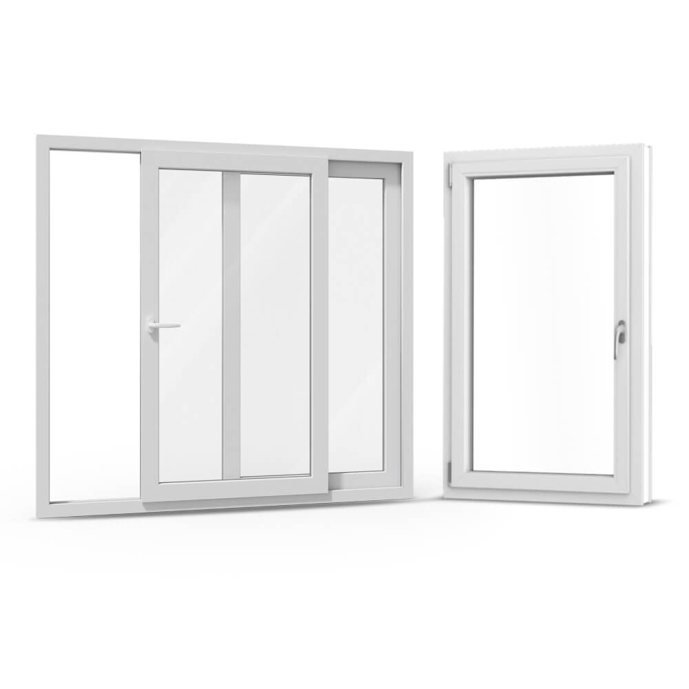 Comparaison fenêtre et porte-fenêtre coulissante