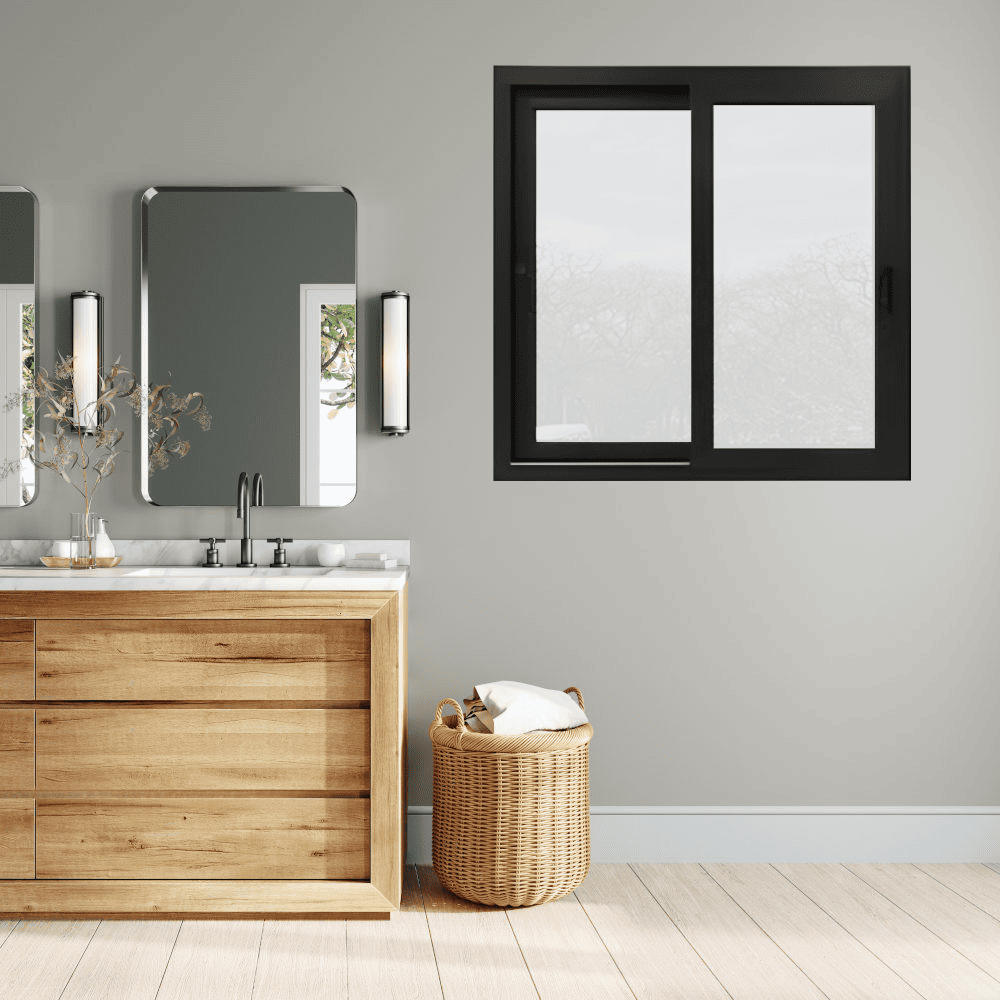 Fenêtre coulissante pour salle de bains