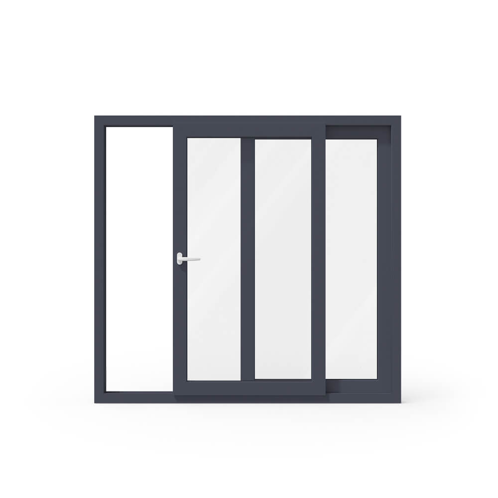 Fenêtre coulissante gris anthracite