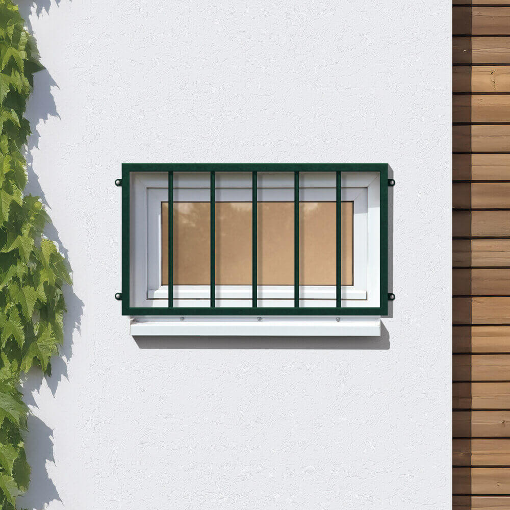 Grille de défense 900 x 450 mm sur façade