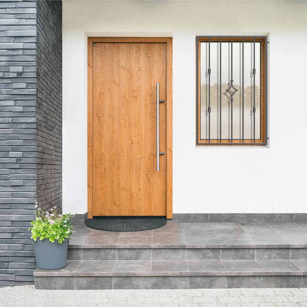 Grille de défense 800 x 1000 mm sur façade