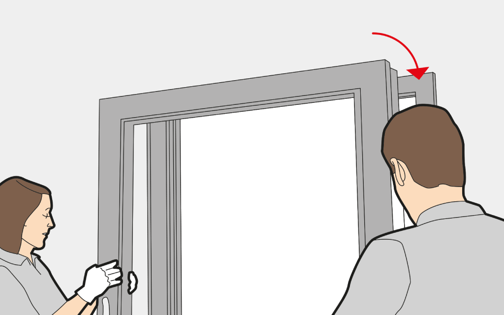 Accrocher le Vantail de la Porte-Fenêtre