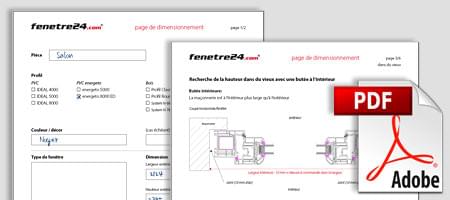 Page de dimensionnement