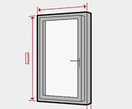 mesurer une porte fenetre