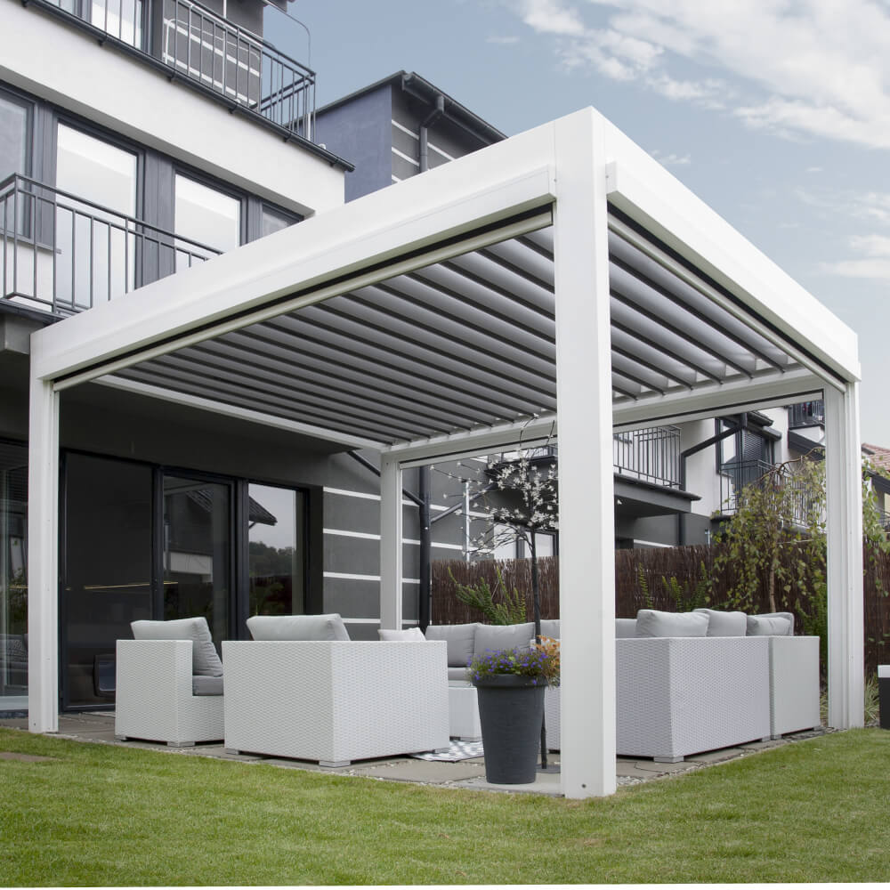 Pergola voiture Titan autoportée en aluminium