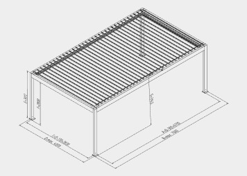 dessins détaillés pergola