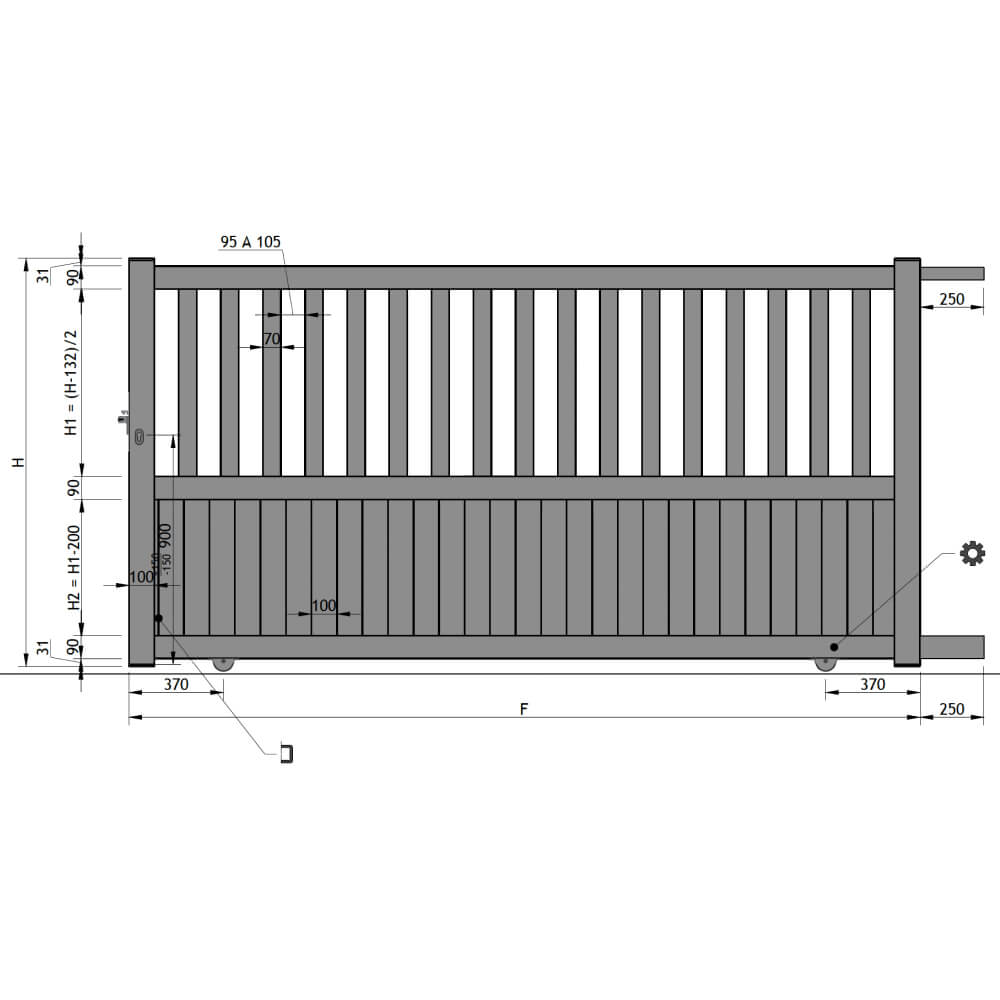 Portail coulissant sur-mesure