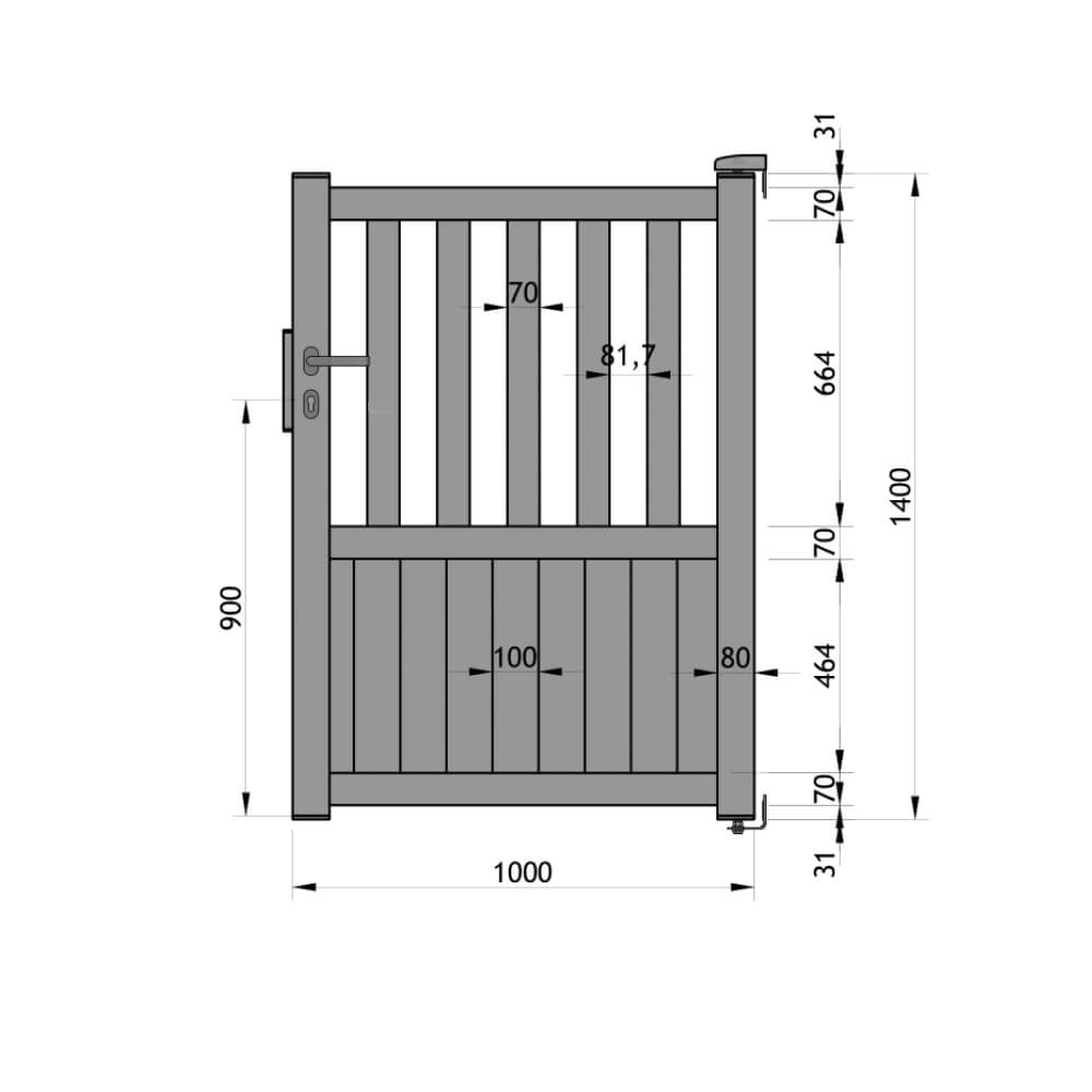 Portillon 1000 x 1400 mm