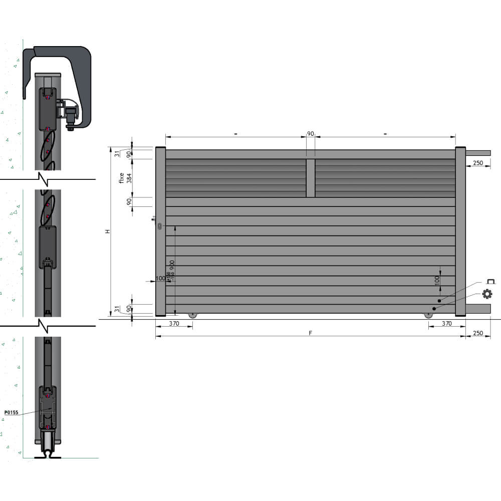 Portail coulissant sur-mesure