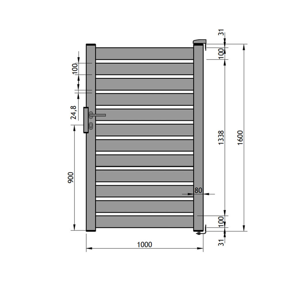 Portillon 1000 x 1600 mm