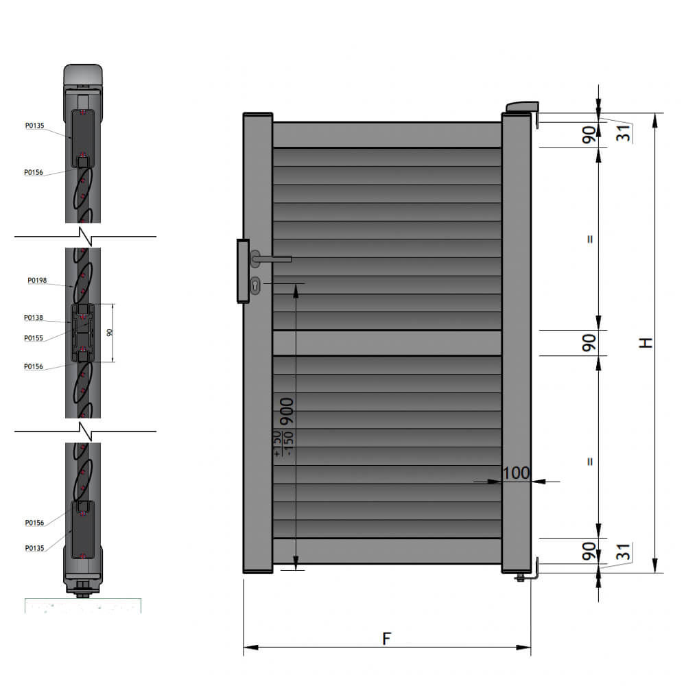 Portillon sur-mesure