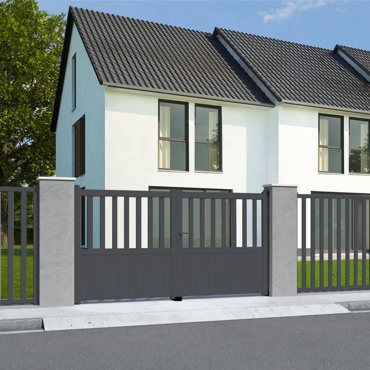 Portail double battant anthracite Portail double battant anthracite