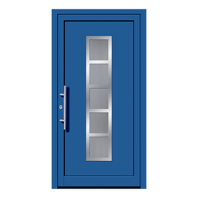 Porte d'entrée bleu