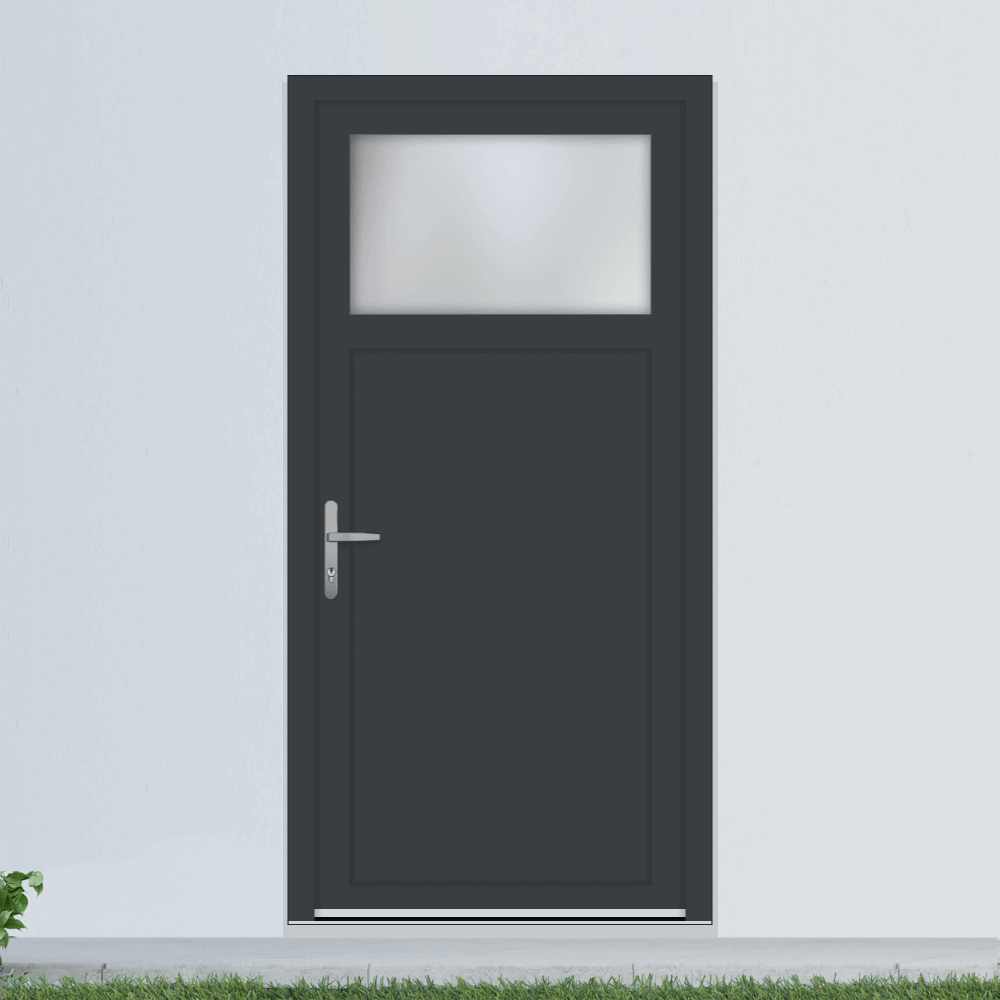 Porte de service PVC anthracite Porte de service PVC anthracite