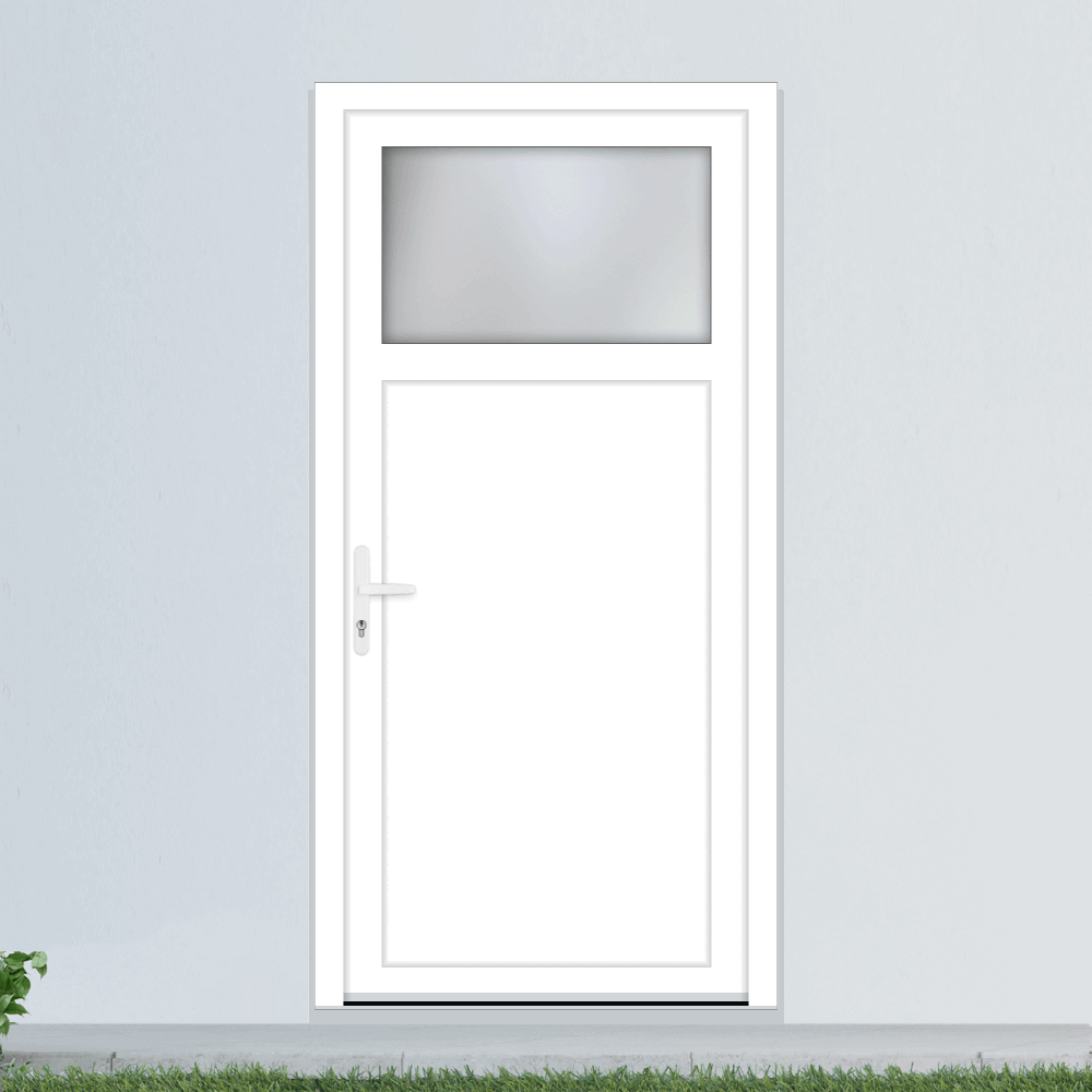 Porte de service PVC blanc Porte de service PVC blanc