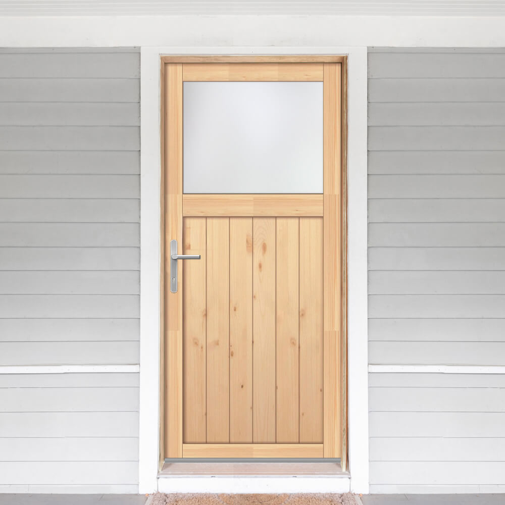 Porte de service en bois Deauville façade