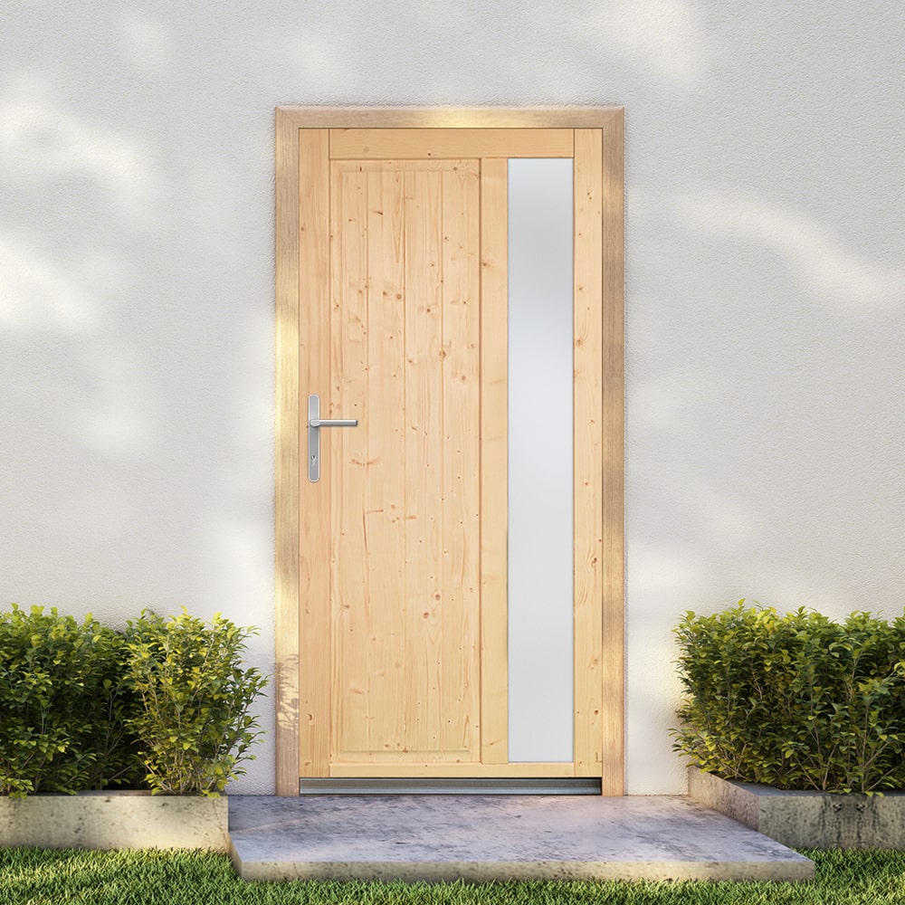 Porte de service en bois Nevers