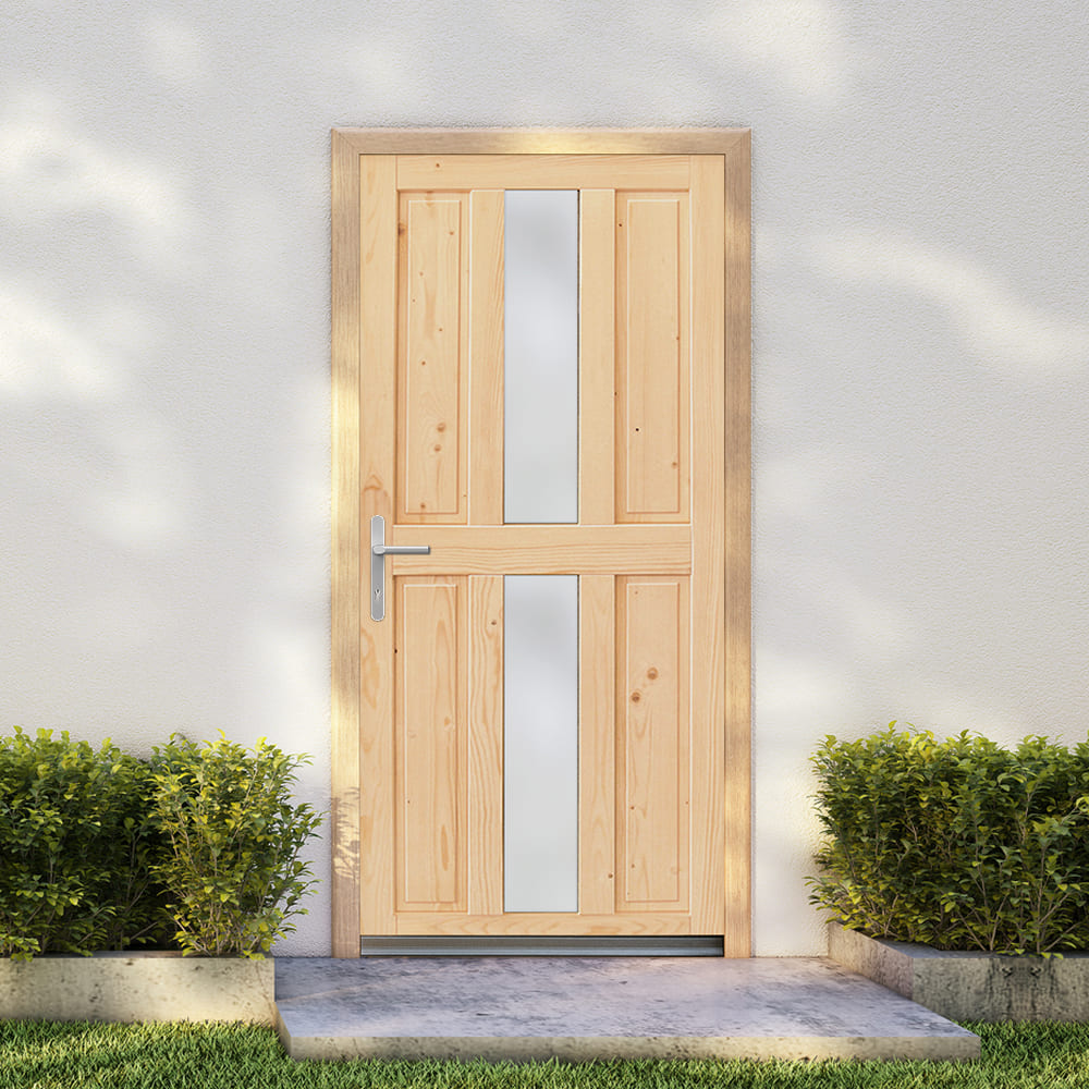 Porte de service en bois Aurillac