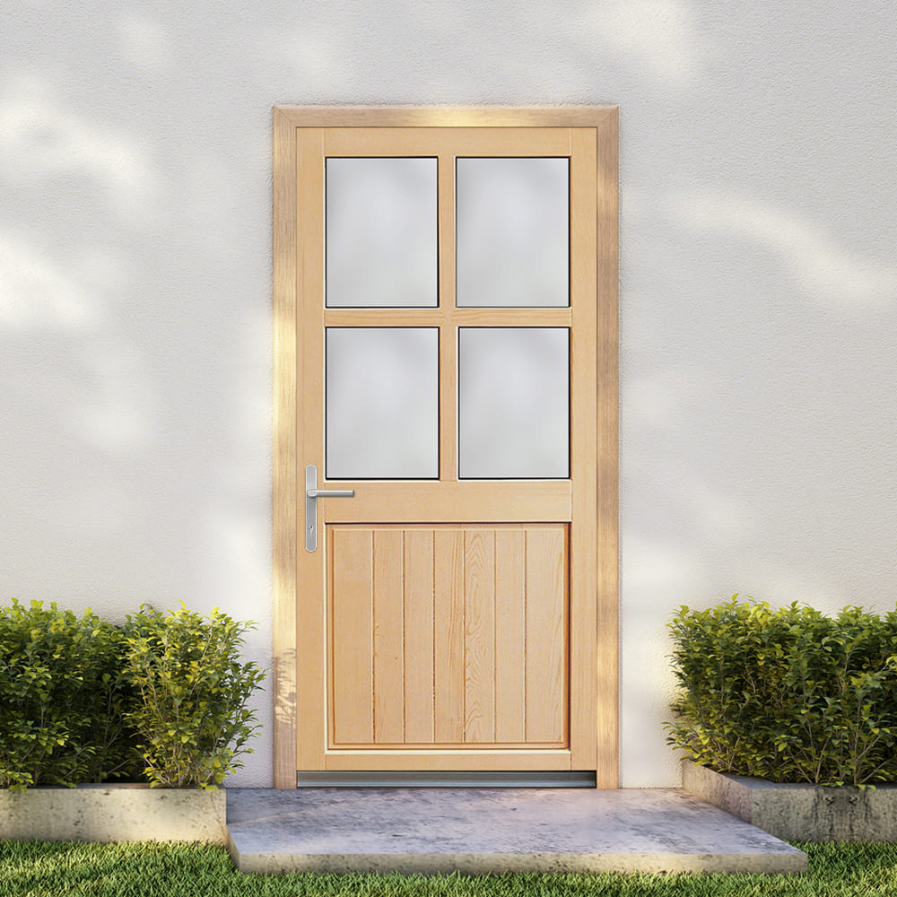 Porte de service en bois Sarlat façade