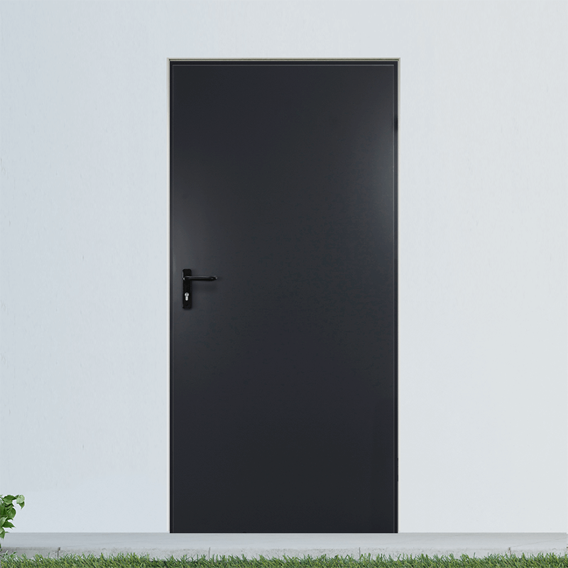 Porte de Service Aluminium PVC Gris Anthracite Sur Mesure