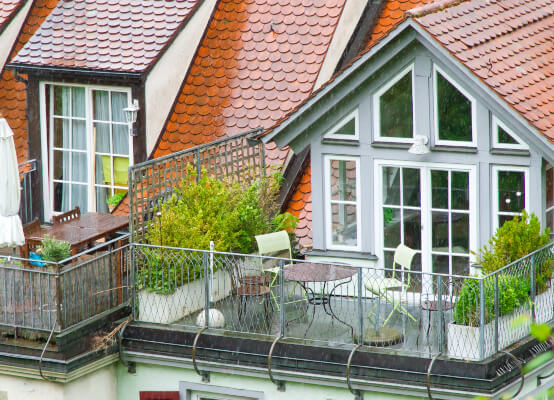 2 portes-fenêtres balcon