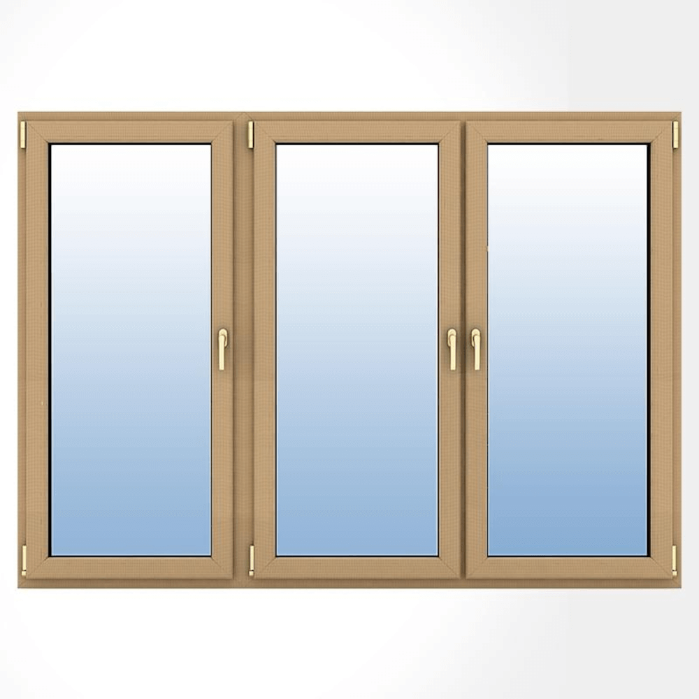  Porte-fenêtre en bois 3 vantaux