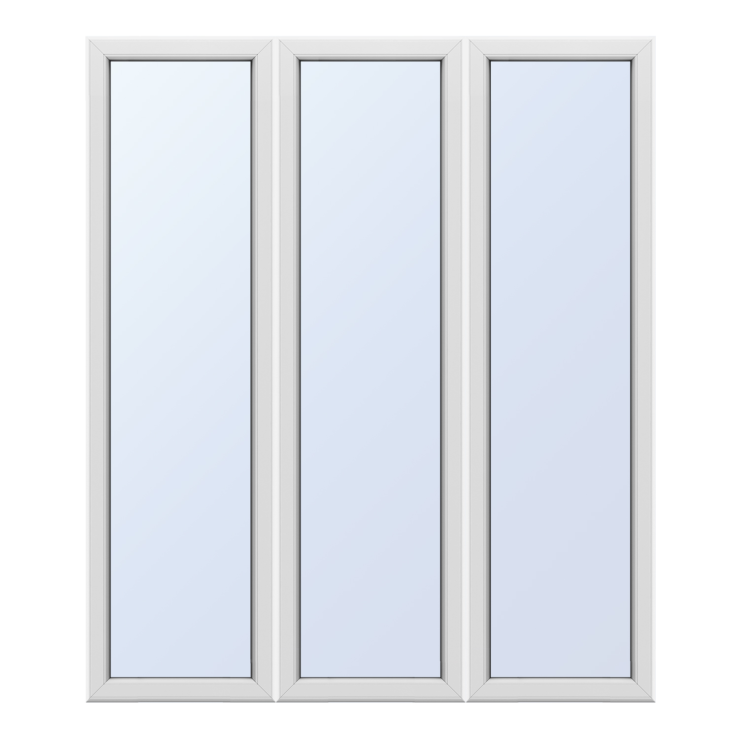 Porte-fenêtre PVC 3 vantaux