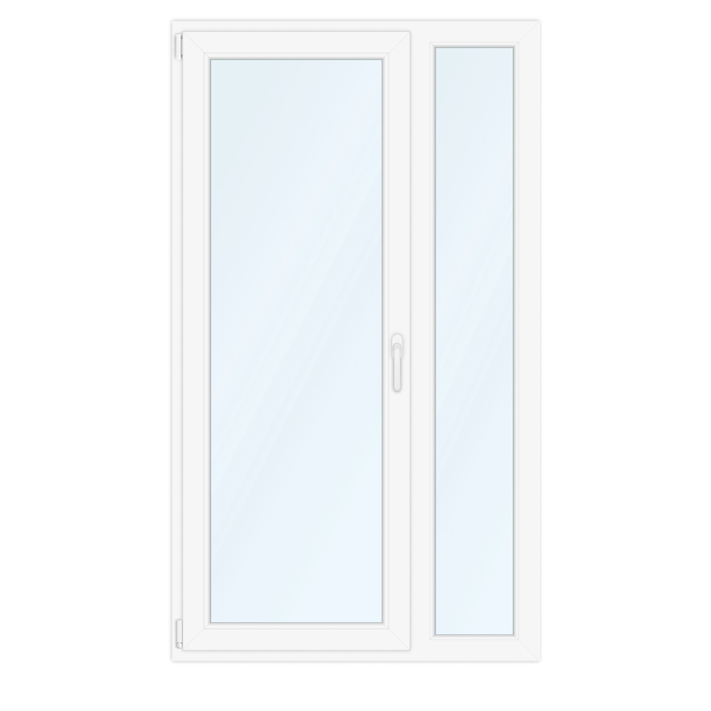 Porte-fenêtre 2 vantaux 2/3 1/3 - vue intérieure