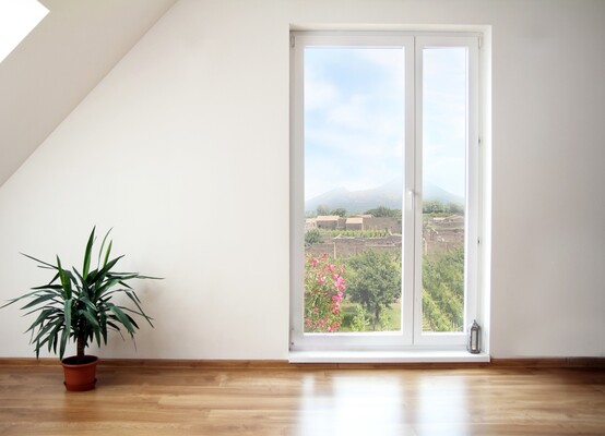 Porte-fenêtre 2 vantaux 2/3 1/3 PVC