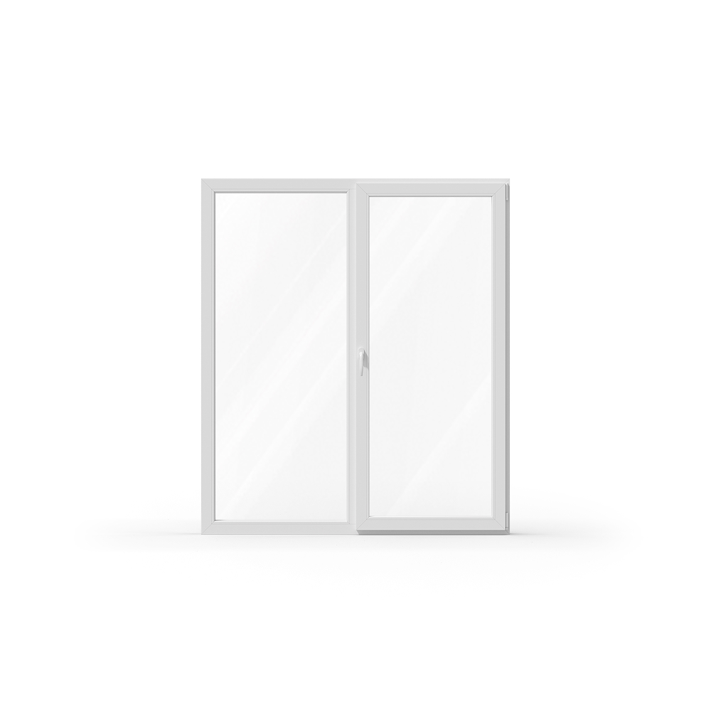 Oscillo‑battant à deux vantaux, ouverture à droite Oscillo‑battant à deux vantaux, ouverture à droite