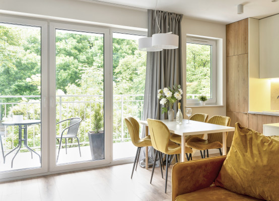 Porte-fenêtre PVC-Alu intérieur